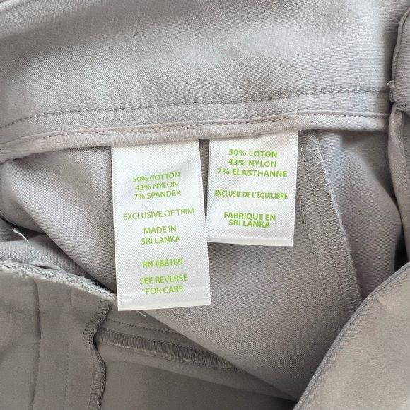 NWT Lilly Pulitzer Chantal Stretch Dinner Pants in Palm Beach Gray - Picture 8 of 8